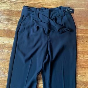 Black dress pants paper bag waist express